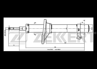 Купить запчасть ZEKKERT - SG4813 Амортизатор подвески газ. перед. лев.