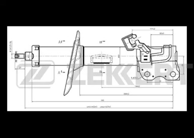 Купить запчасть ZEKKERT - SG5144 Амортизатор SG-5144 газ. прав. передн. подв.