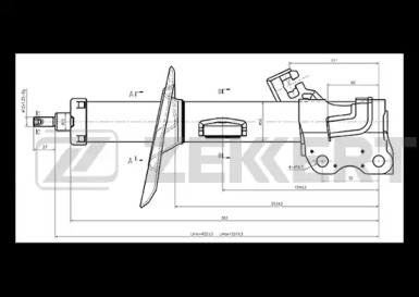 Купить запчасть ZEKKERT - SG5145 Амортизатор SG-5145 газ. лев. передн. подв.