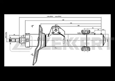 Купить запчасть ZEKKERT - SG6217 Амортизатор SG-6217 газ. прав. передн. подв.