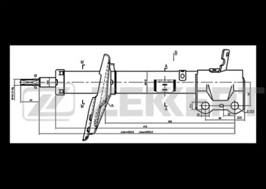 Купить запчасть ZEKKERT - SG6256 Амортизатор газ. прав. задн. подв. SG-6256