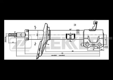 Купить запчасть ZEKKERT - SG6257 Амортизатор газ. лев. задн. подв. SG-6257