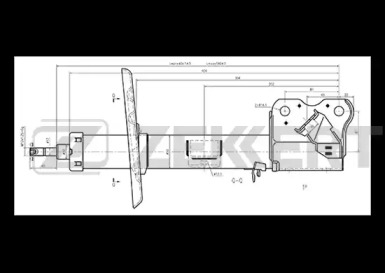 Купить запчасть ZEKKERT - SG6259 Амортизатор SG-6259 газ. лев. передн. подв.