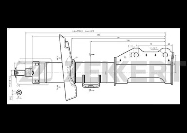 Купить запчасть ZEKKERT - SG6262 Амортизатор SG-6262 газ. прав. передн. подв.