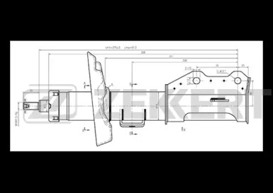 Купить запчасть ZEKKERT - SG6263 Амортизатор SG-6263 газ. лев. передн. подв.