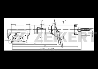 Купить запчасть ZEKKERT - SG6300 Амортизатор SG-6300 газ. лев. передн. подв.