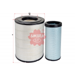 Купить запчасть SAKURA - A6024S Фильтр воздушный Sakura A6024S