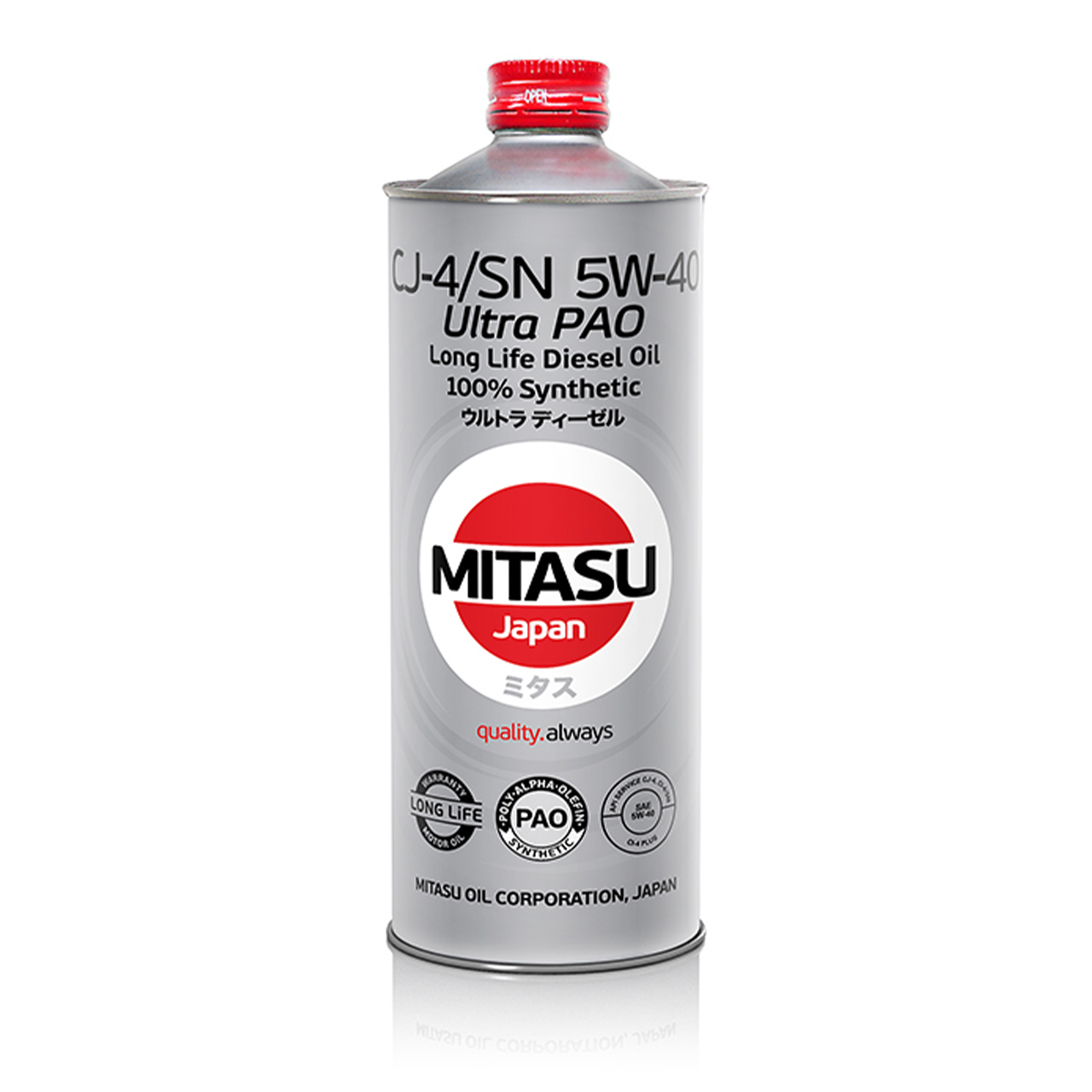 Купить запчасть MITASU - MJ2111 Масло моторное MITASU CJ-4/SM 5w40 1л синтетическое для дизельных двигателей MJ211 (1/20) Япония