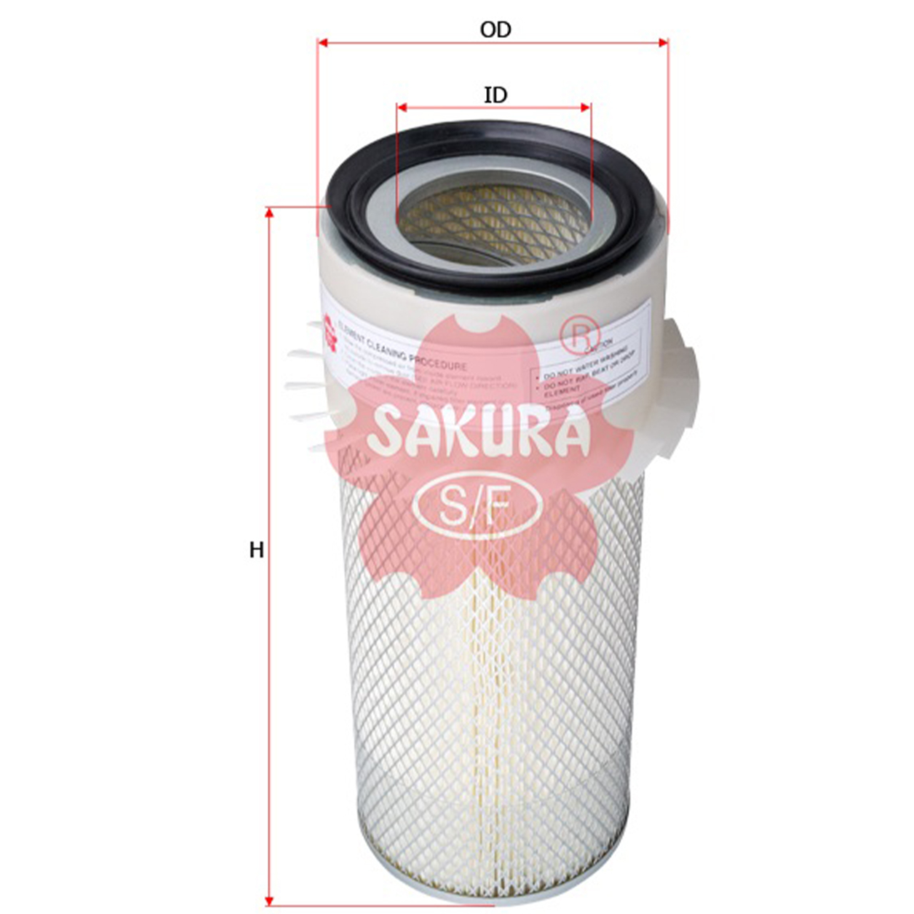 Купить запчасть SAKURA - AS7805 AS7805 Воздушный фильтр наружный