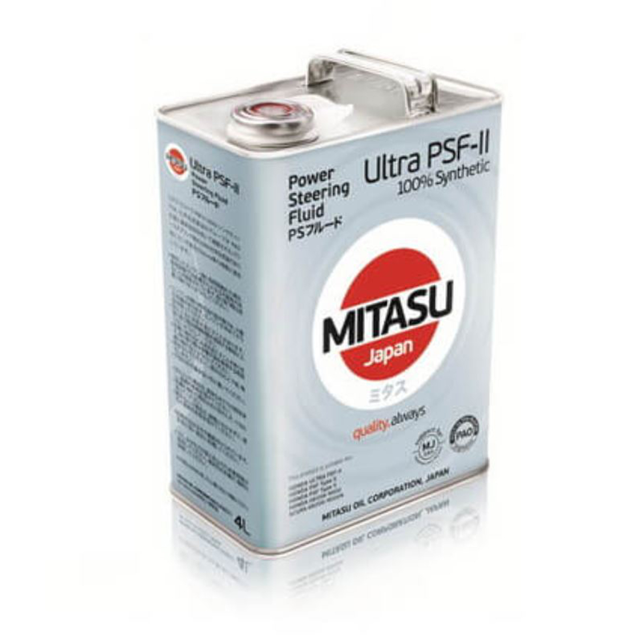 Купить запчасть MITASU - MJ5114 Жидкость для АКПП MITASU ULTRA PSF-II 100% Synthetic 4л MJ511 (1/6) Япония
