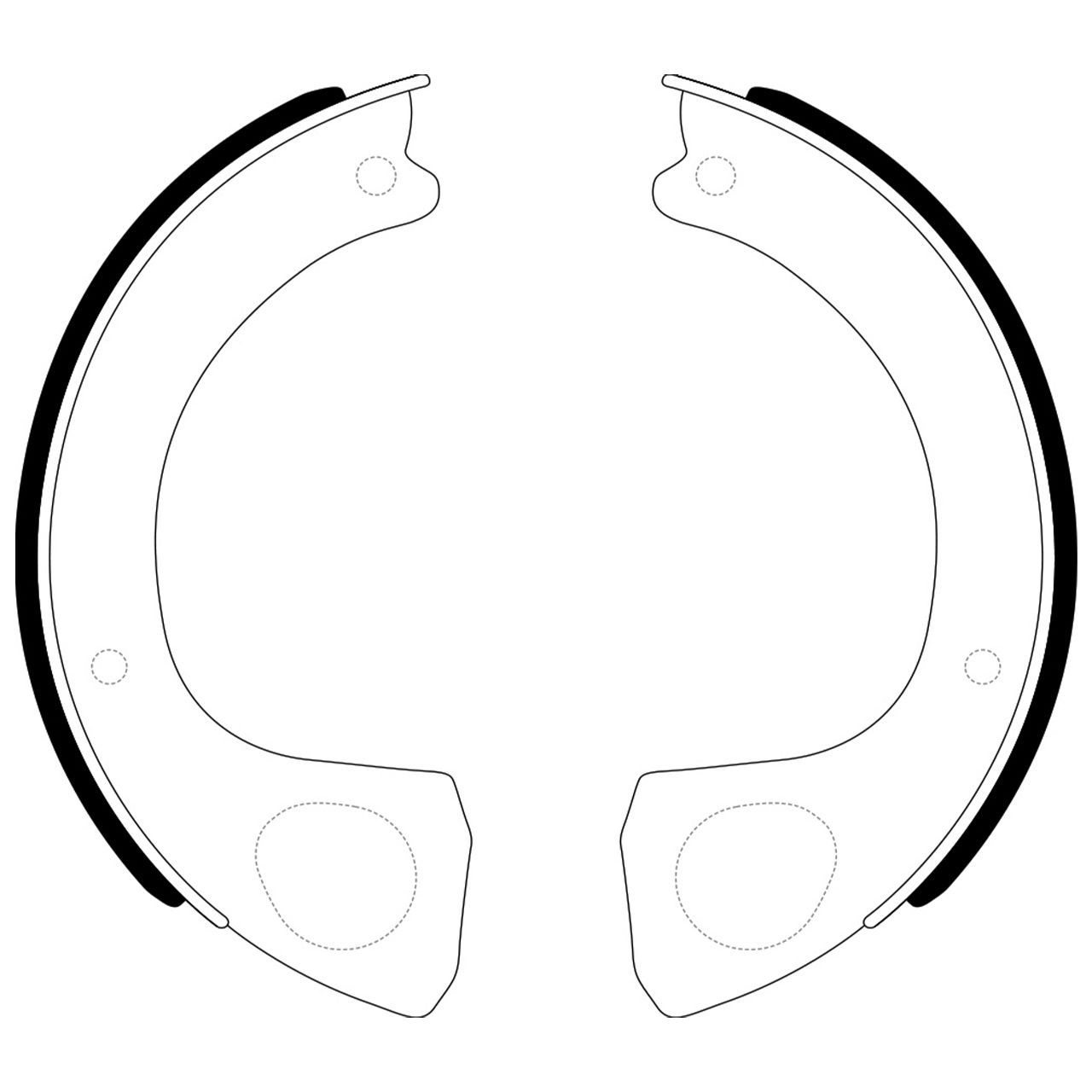 Купить NiBK FN4433 FN4433 Колодки стояночного тормоза NiBK