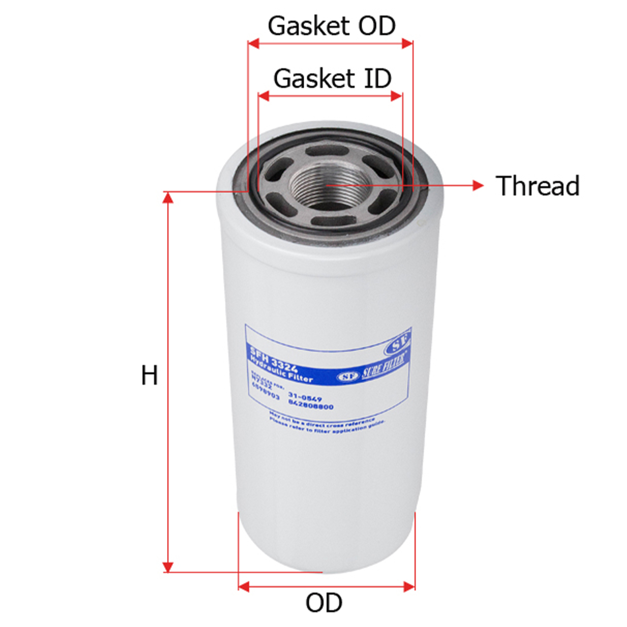 Купить запчасть SURE FILTER - SFH3324 SFH3324 Фильтр гидравлический / трансмиссии