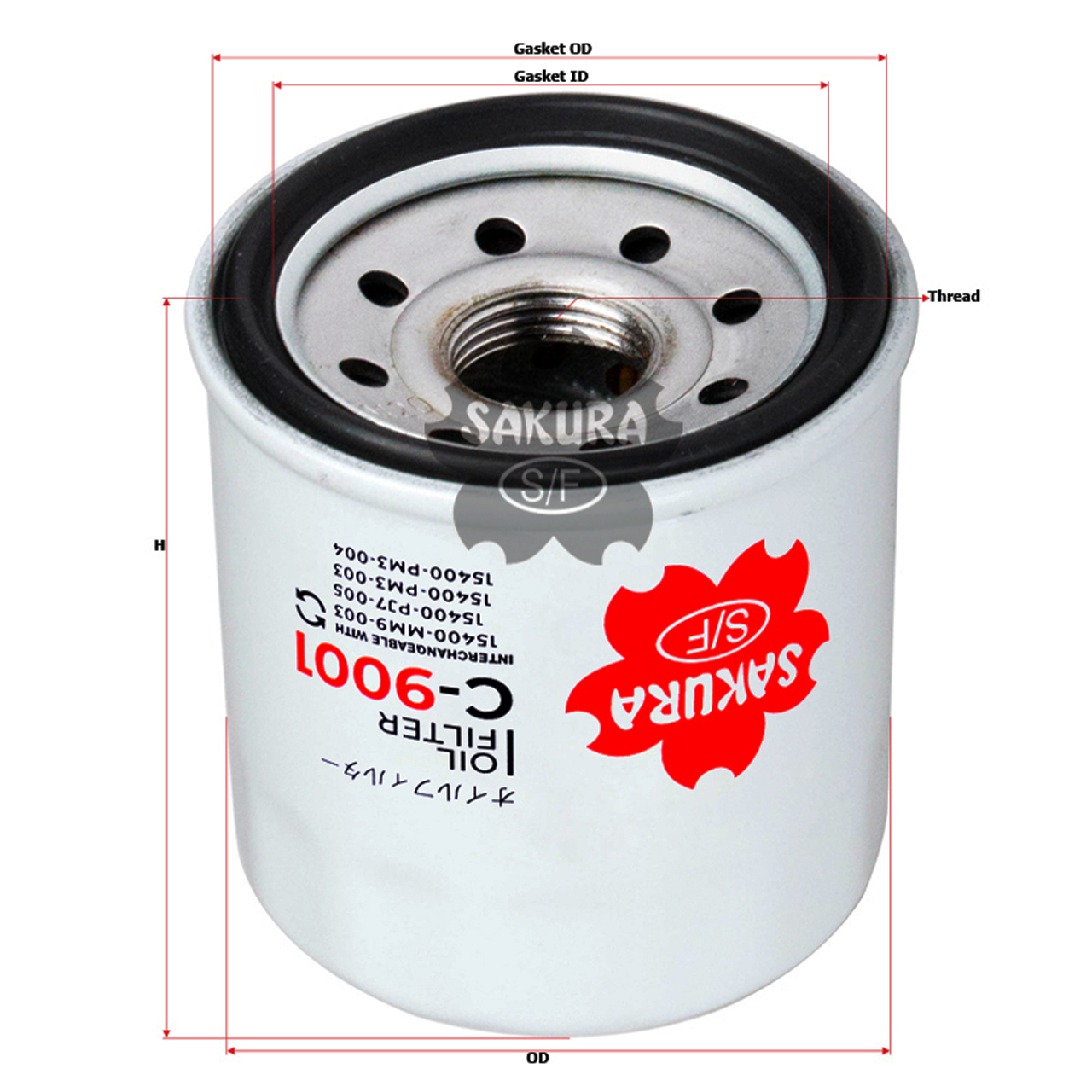 Купить запчасть SAKURA - C1003 Фильтр масл. Sakura C1003