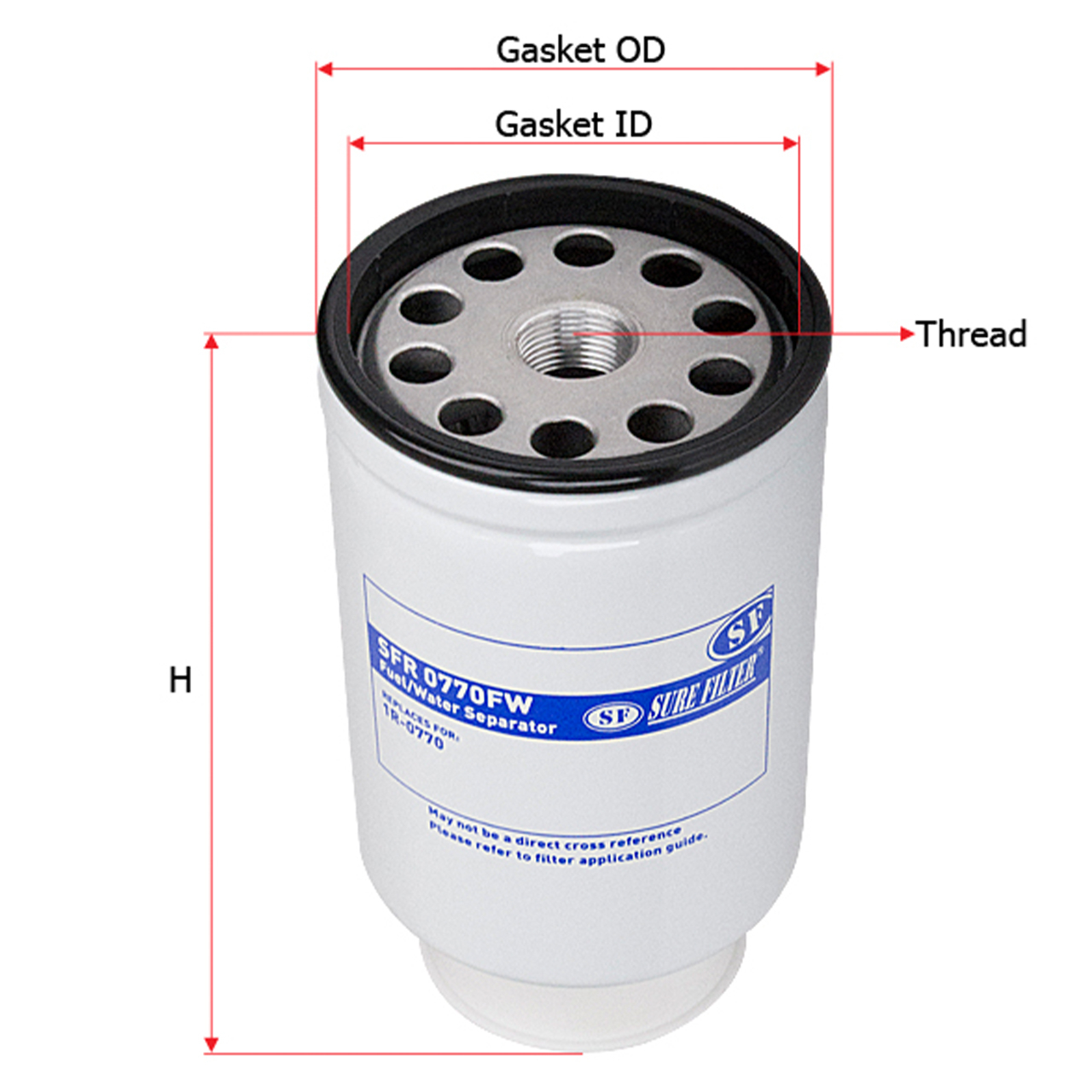 Купить запчасть SURE FILTER - SFR0770FW Фильтр топл. Sure Filter SFR0770FW