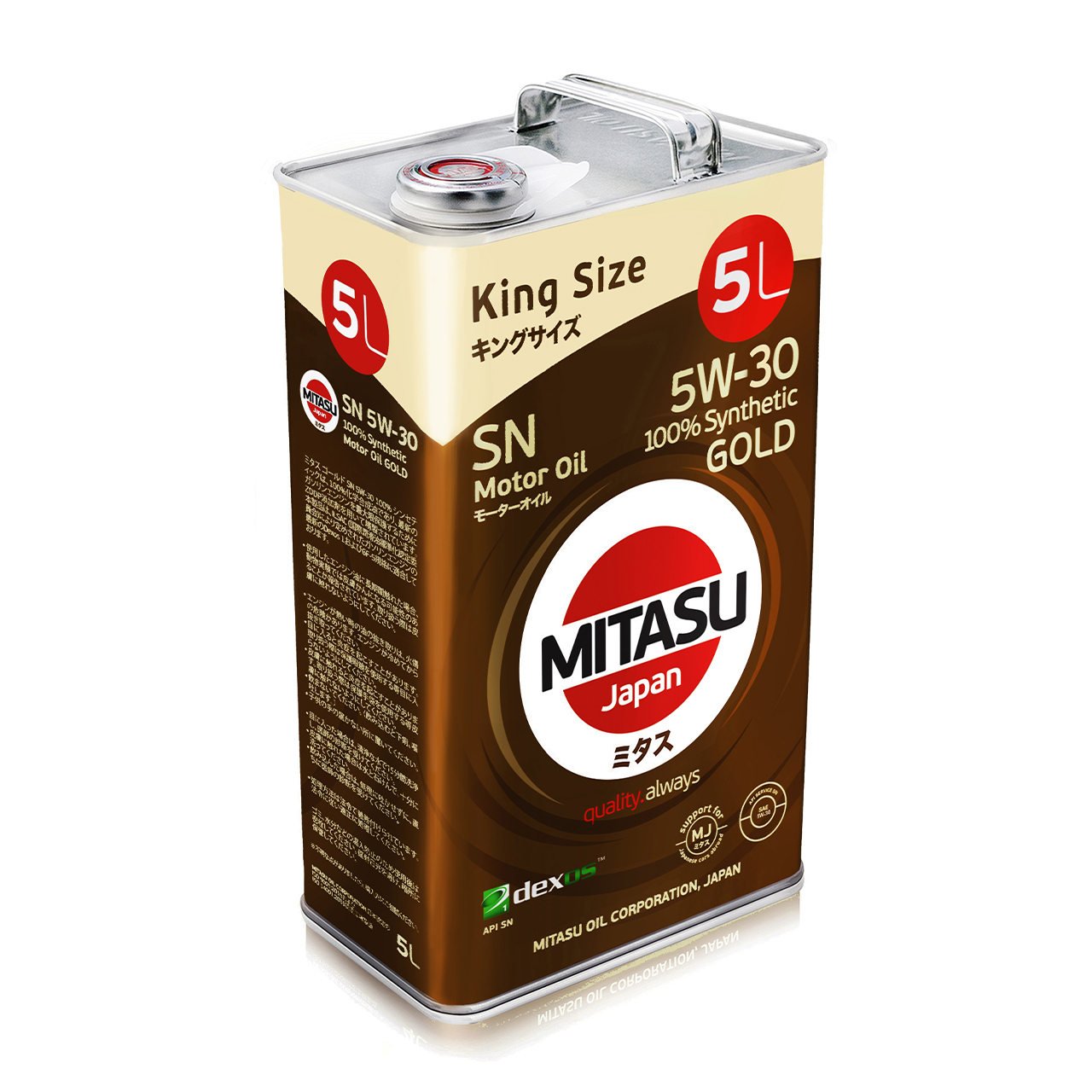 Купить запчасть MITASU - MJ1015 Масло моторное MITASU SN   5w30 5л  синтетическое для бензиновых двигателей MJ101  (1/6) Япония