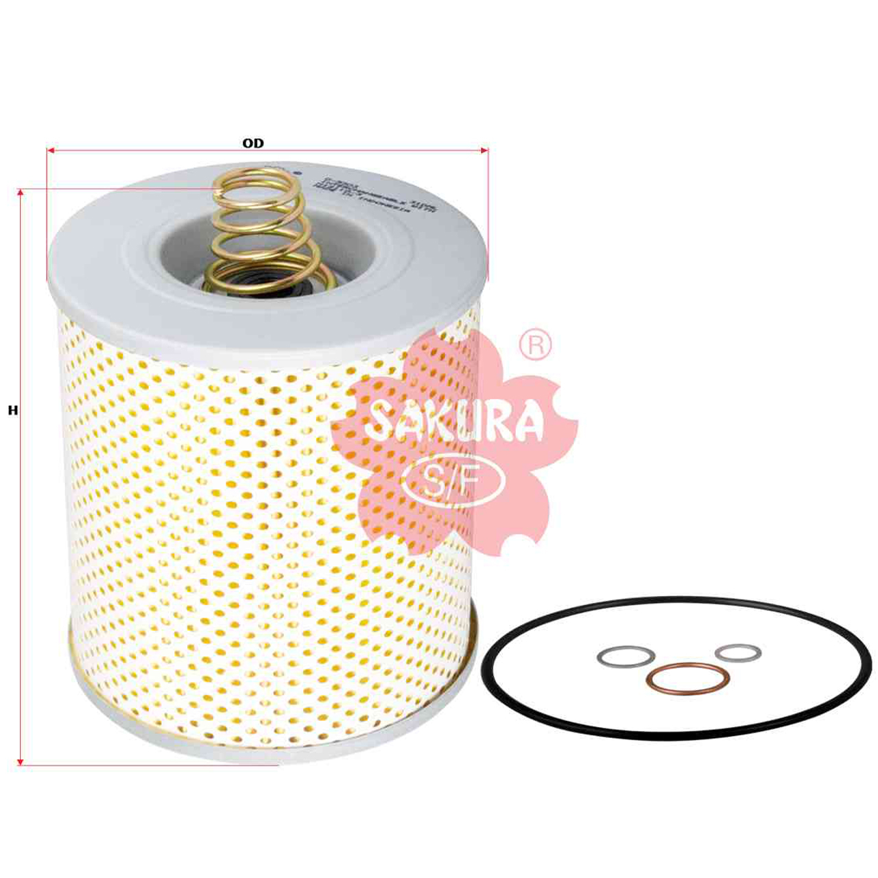 Купить запчасть SAKURA - O5303 O5303 Фильтр масляный (элемент)