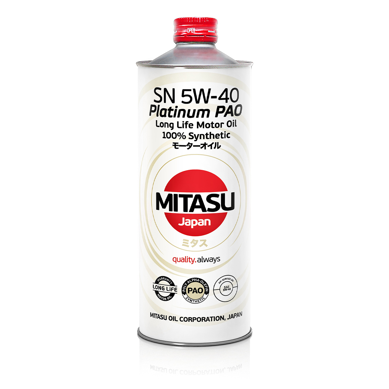 Купить запчасть MITASU - MJ1121 Масло моторное MITASU SN 5w40 1л синтетическое для бензиновых двигателей MJ112 (1/20) Япония