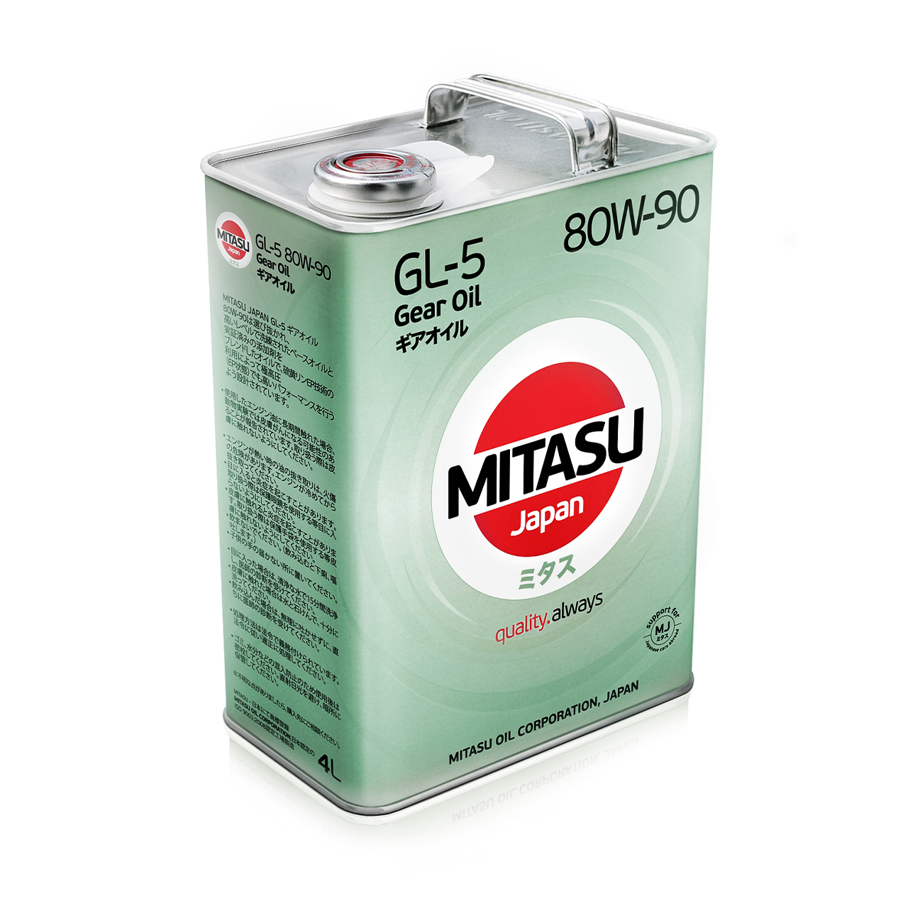 Купить запчасть MITASU - MJ4314 Масло трансмиссионное MITASU GL-5 80w90 4л минеральное MJ431 (1/6) Япония