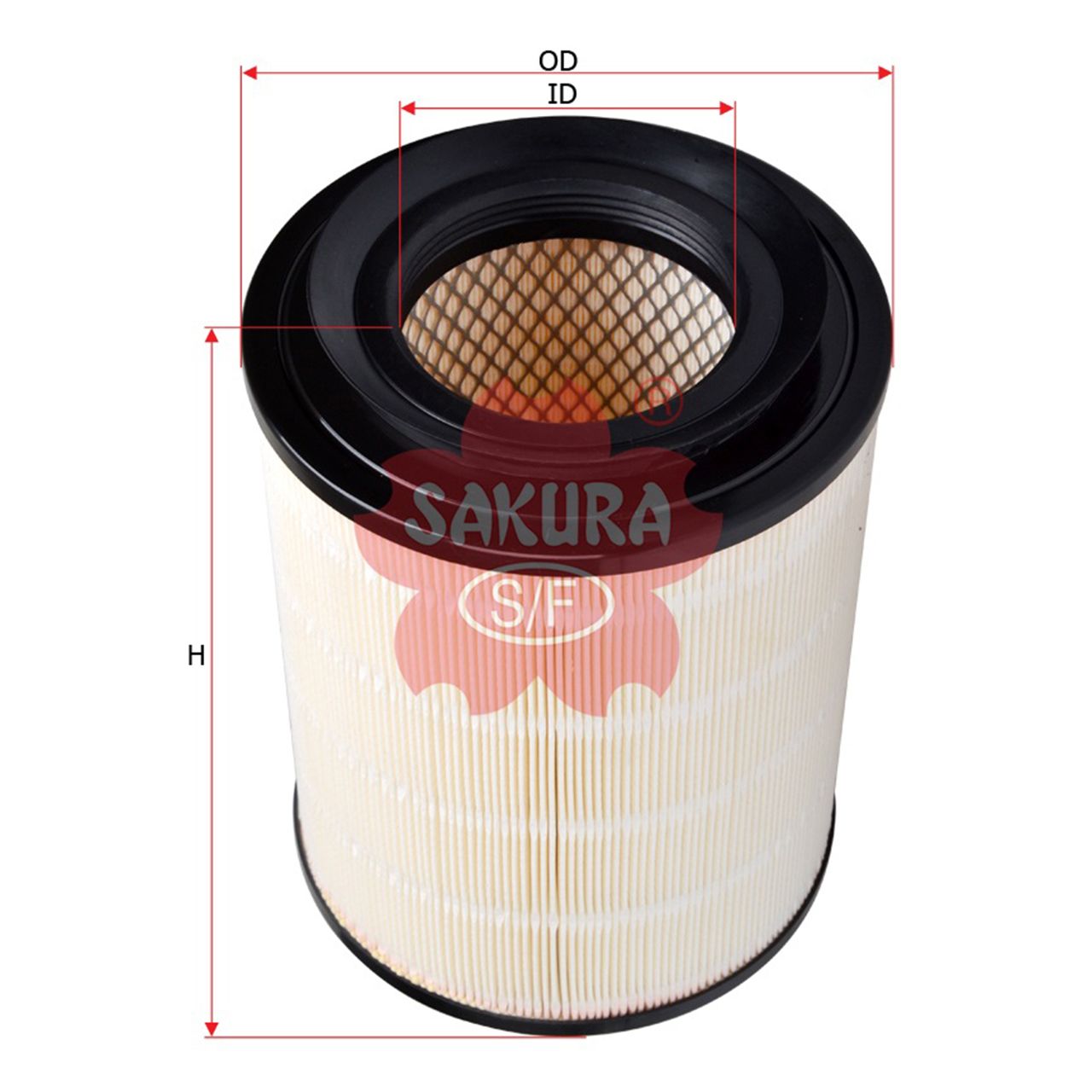 Купить запчасть SAKURA - A1077 A1077 Воздушный фильтр SAKURA