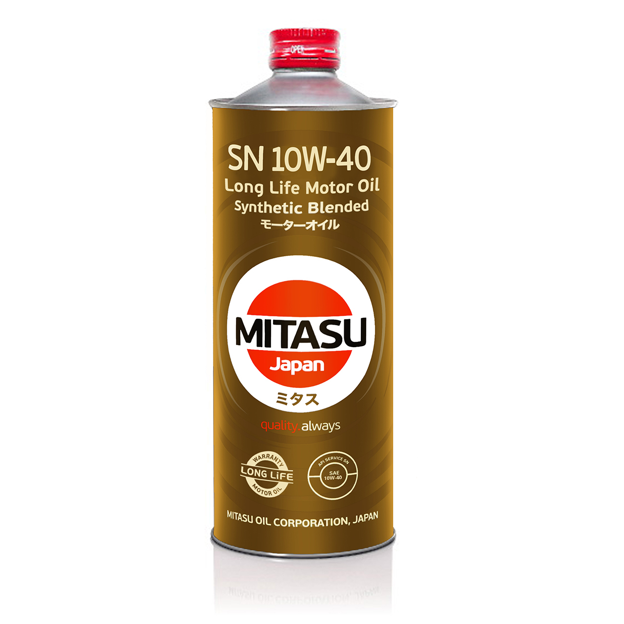 Купить запчасть MITASU - MJ122A1 Масло моторное MITASU SN 10w40 1л п/синтетическое для бензиновых двигателей MJ122A (1/20) Япония