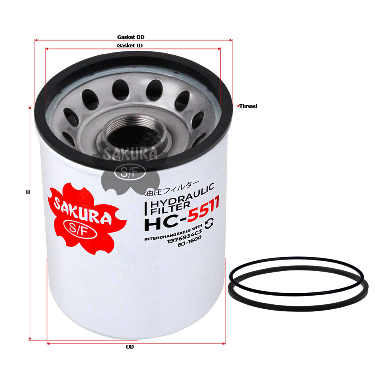 Купить запчасть SAKURA - HC5511 HC5511 Фильтр гидравлический