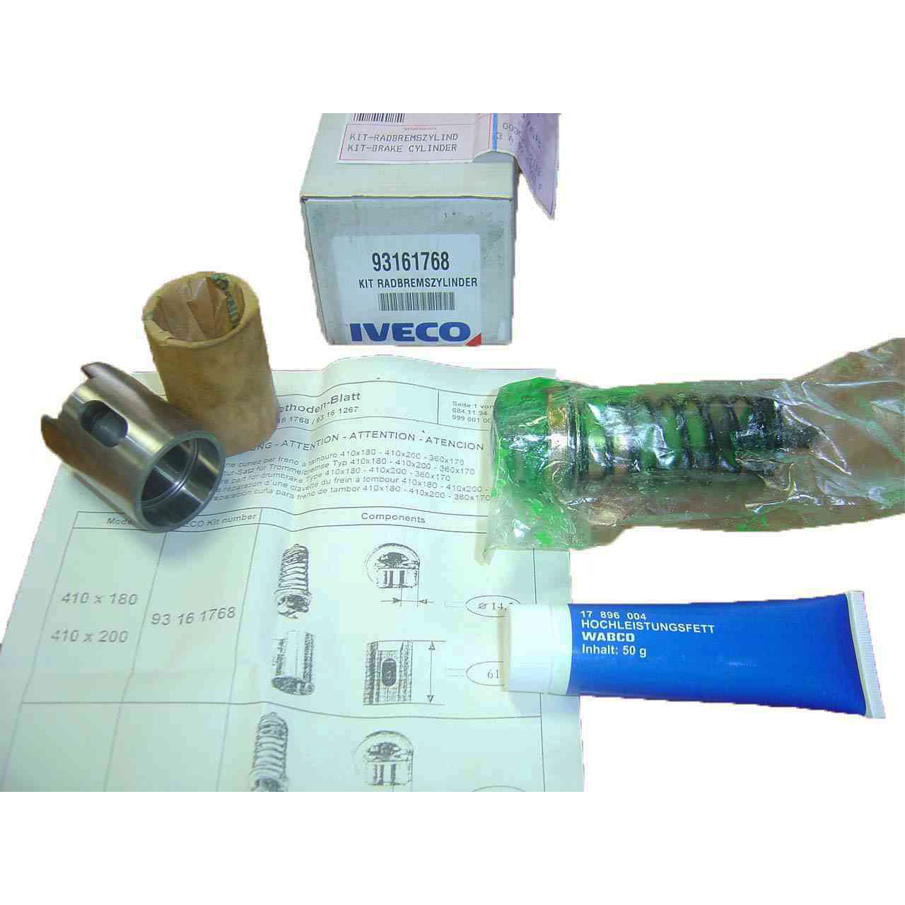 Купить запчасть IVECO - 93161768 93161768 Ремкомплект тормозного механизма (Perrot)