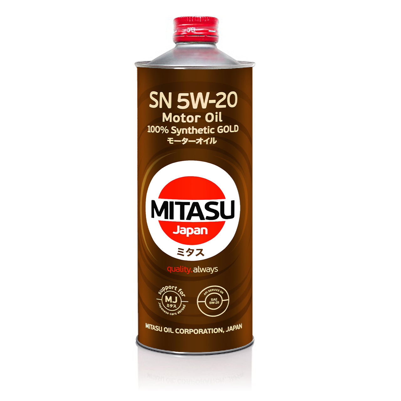 Купить запчасть MITASU - MJ1001 Масло моторное MITASU GOLD SN 5w20 1л синтетическое для бензиновых двигателей MJ100 (1/20) Япония