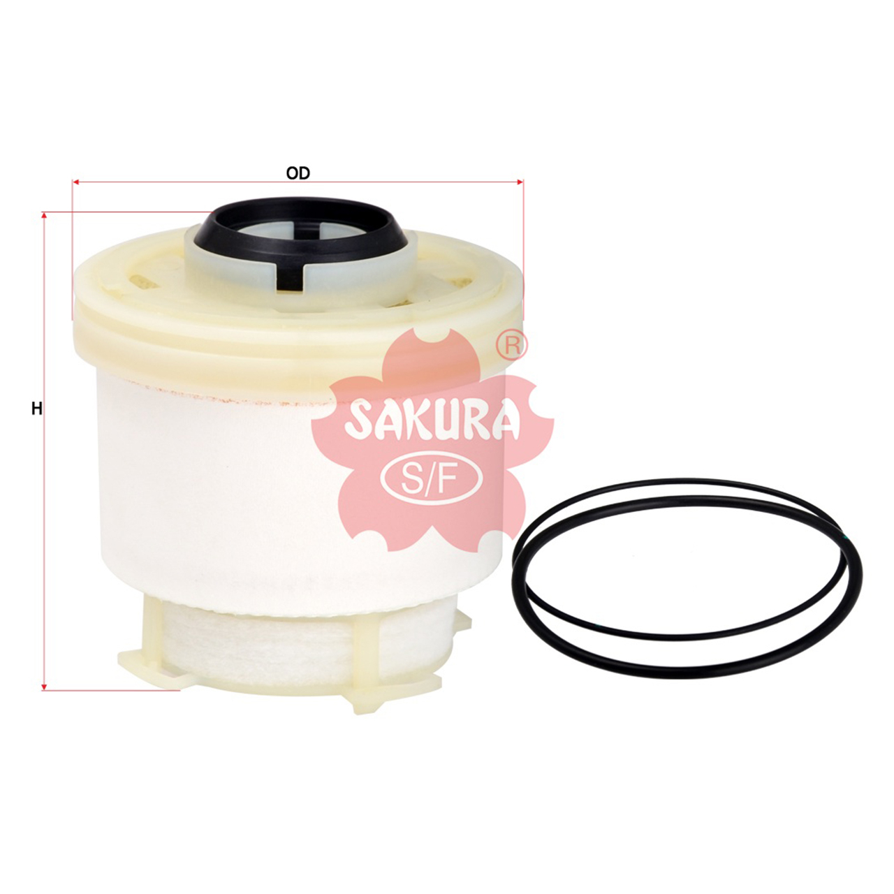 Купить запчасть SAKURA - F10200 F10200 Фильтр топливный (элемент)