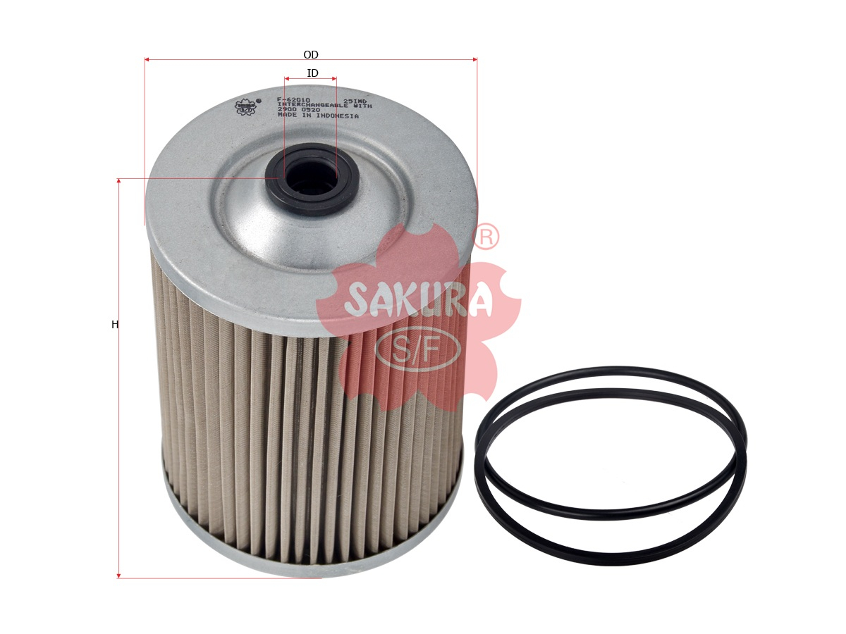 Купить запчасть SAKURA - F62010 F62010 Фильтр топливный (элемент)