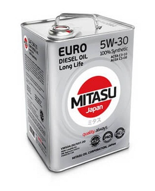Купить запчасть MITASU - MJ2106 Масло моторное MITASU EURO PAO LL III OIL 5W-30 6л синтетическое для  двигателей MJ210 (1/4) Япония