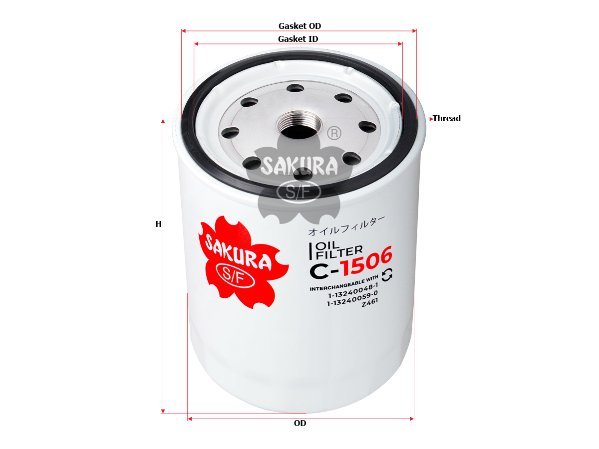 Купить запчасть SAKURA - C1506 C1506 Фильтр масла