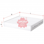 Купить запчасть SAKURA - CA1402 CA1402 Фильтр салонный SAKURA
