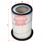 Купить запчасть SAKURA - A1019 A1019 Воздушный фильтр (Sakura)