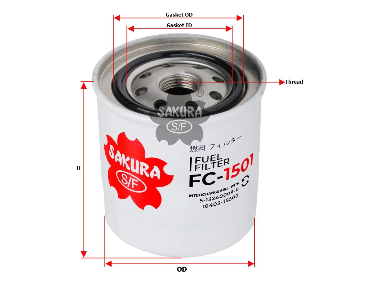 Купить запчасть SAKURA - FC1501 Фильтр топл. Sakura FC1501