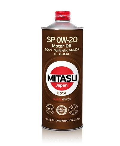 Купить запчасть MITASU - MJP021 Масло моторное MITASU GOLD Plus SP 0w20   1л синтетическое для бензиновых двигателей MJ-P02 (1/20) Япония
