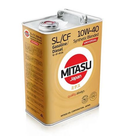 Купить запчасть MITASU - MJ1254 Масло моторное MITASU SL/CF 10w40 4л п/синтетическое универсальное MJ-125 (1/6) Япония