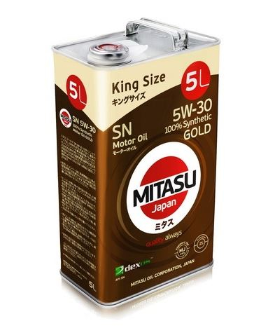Купить запчасть MITASU - MJ1015 Масло моторное MITASU SN   5w30 5л  синтетическое для бензиновых двигателей MJ101  (1/6) Япония