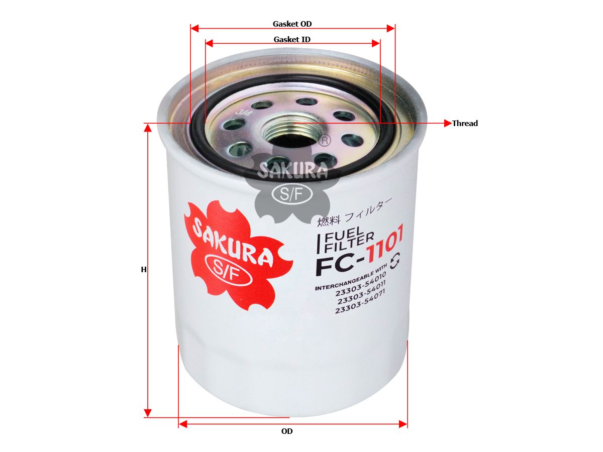 Купить запчасть SAKURA - FC1101 Фильтр топл. Sakura FC1101
