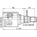 Купить запчасть JIKIU - JC22082 ШРУС ПРИВОДА