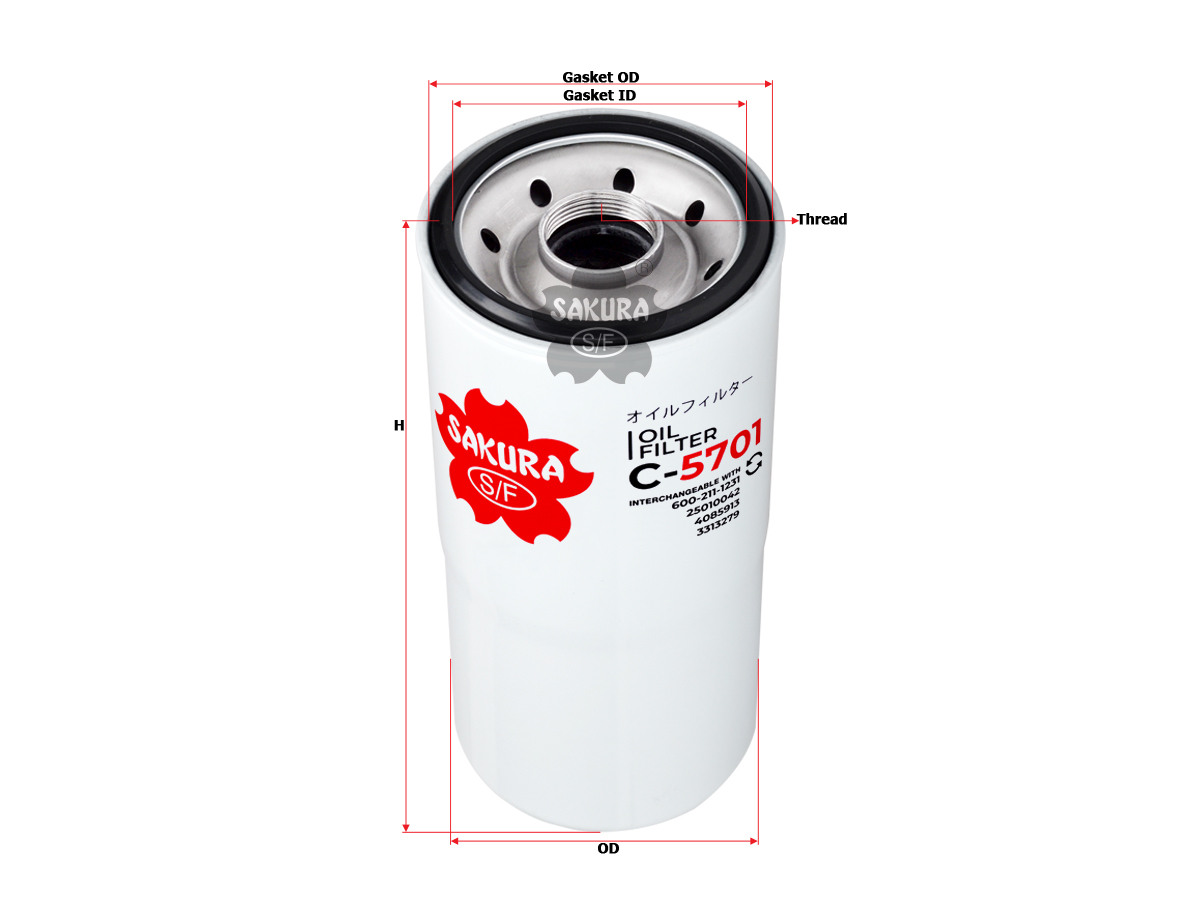 Купить запчасть SAKURA - C5701 Фильтр масл. Sakura C5701