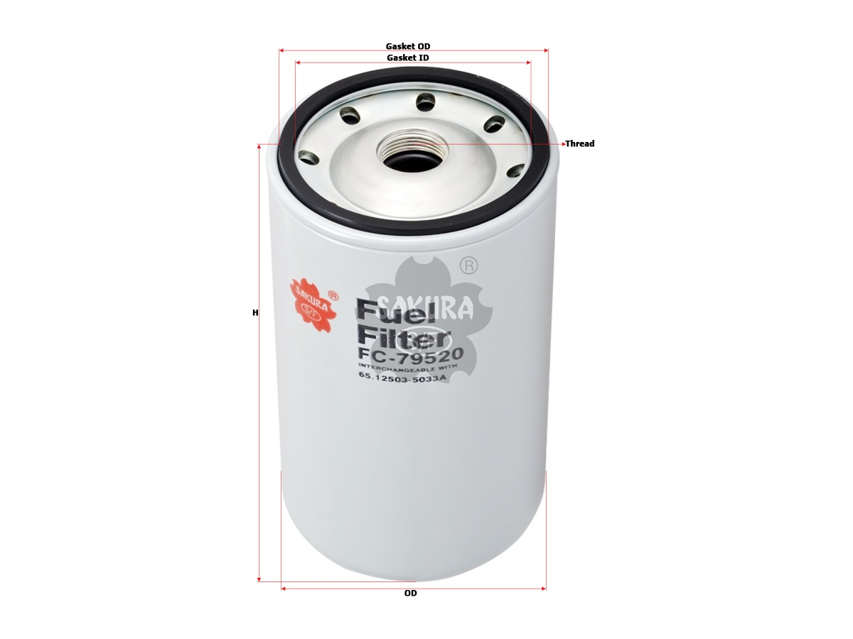 Купить запчасть SAKURA - FC79520 Фильтр топл. Sakura FC79520