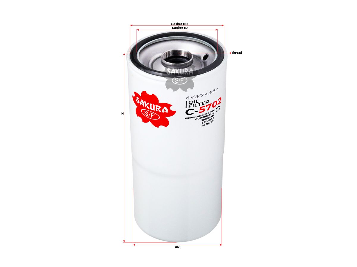 Купить запчасть SAKURA - C5702 Фильтр масл. Sakura C5702