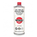 Купить запчасть MITASU - MJ1101 Масло моторное MITASU SN  0w20 PLATINUM PAO   1л синтетическое для бенз. двигат. MJ110 (1/20) Япония