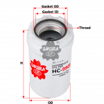 Купить запчасть SAKURA - HC9901 HC9901 Фильтр гидравлики (трансмисс)