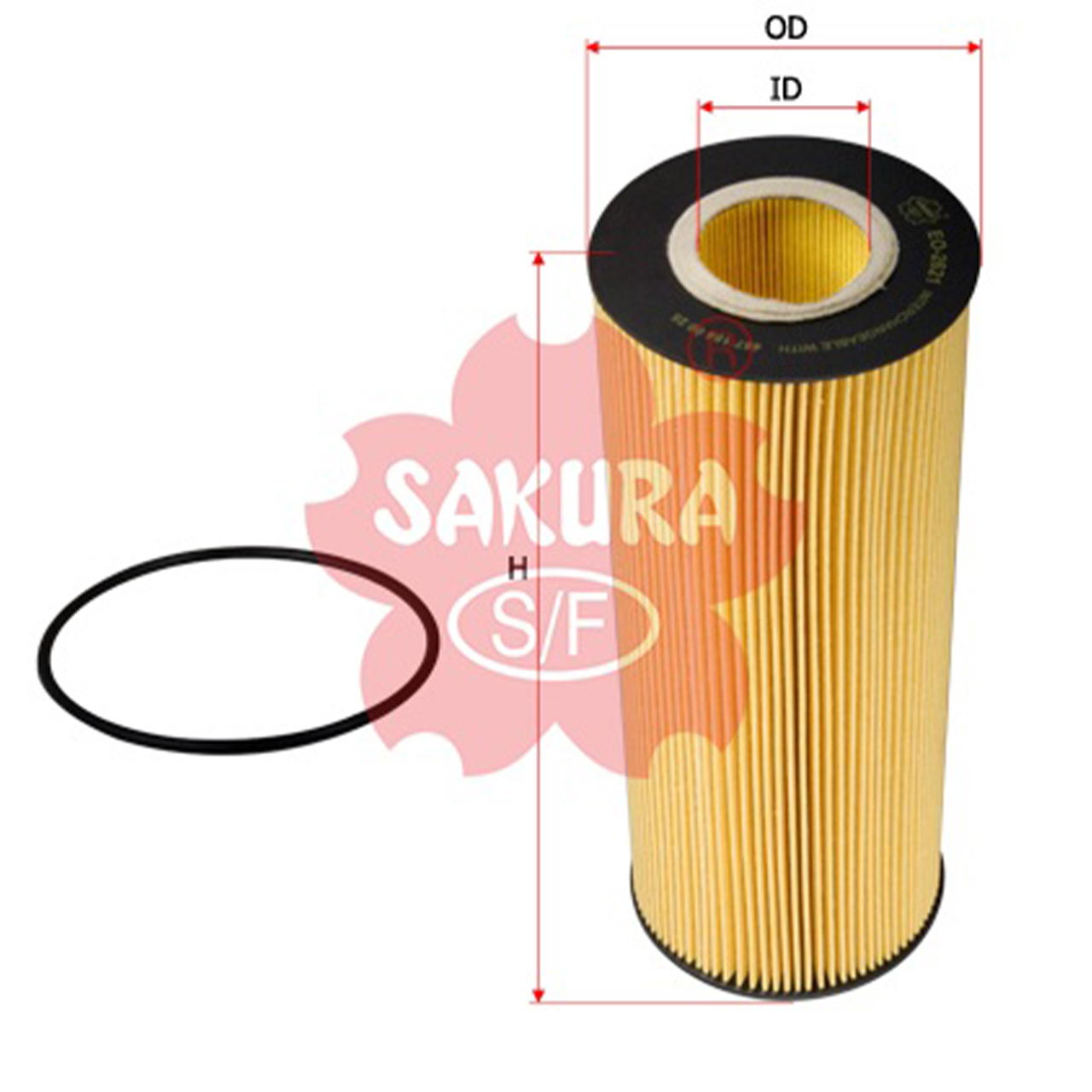 Купить запчасть SAKURA - EO2621 EO2621 Фильтр масляный (элемент)