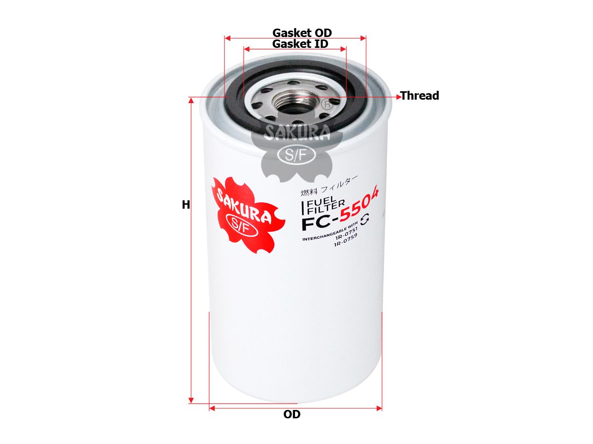 Купить запчасть SAKURA - FC5504 Фильтр топл. Sakura FC5504