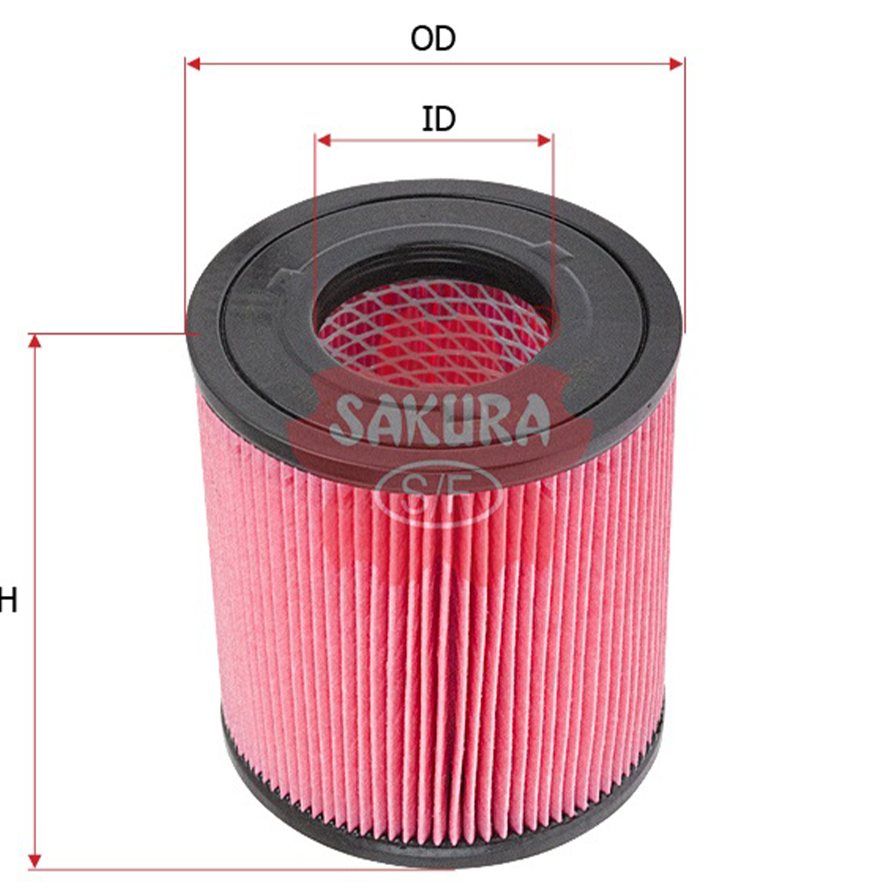 Купить запчасть SAKURA - A6017 A6017 Воздушный фильтр