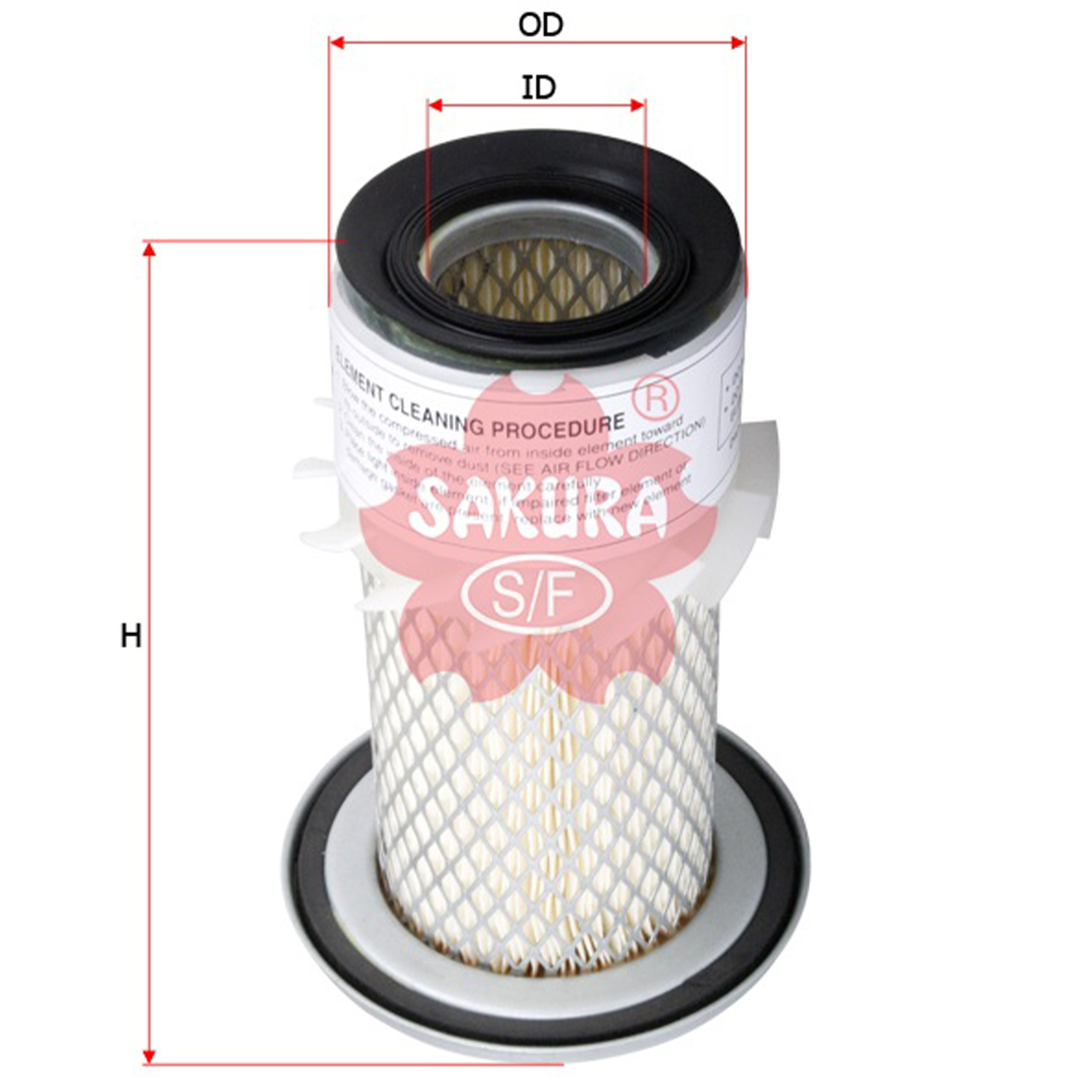 Купить запчасть SAKURA - AS8801 AS8801 Воздушный фильтр