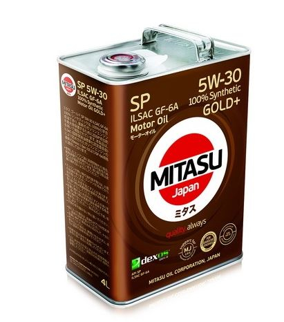 Купить запчасть MITASU - MJP014 Масло моторное MITASU GOLD Plus SP 5w30   4л синтетическое для бензиновых двигателей MJ-P01 (1/6) Япония