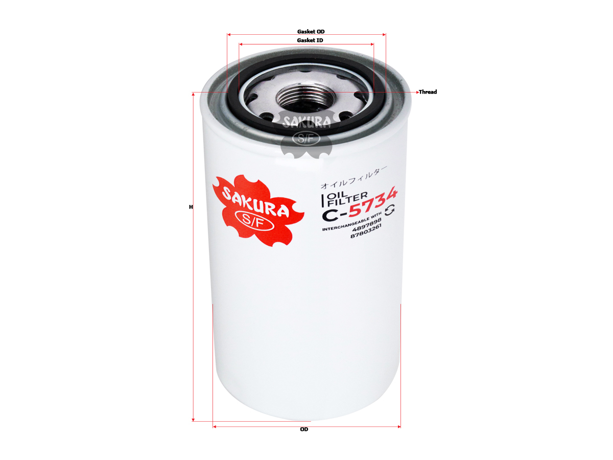 Купить запчасть SAKURA - C5734 Фильтр масл. Sakura C5734